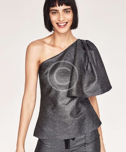 Frilled Shiny Dress